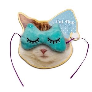 Cat Nip Filled Blue Sleep Mask - Cat Toy by R2P Pet
